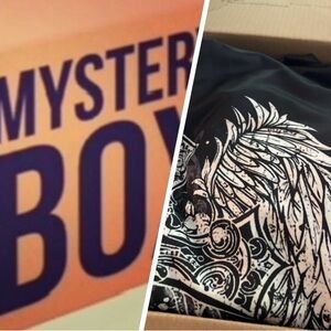 BOX MENS CLOTHING Sz L BUNDLE FOR RESALE Or SELF MB119 (5 Lb Box)